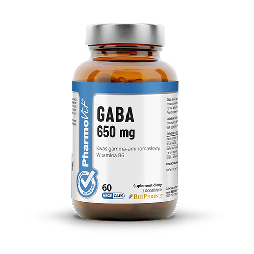 GABA 650 mg 60 kaps | CL PHARMOVIT